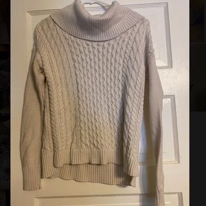 American Eagle size XS white cowl neck sweater